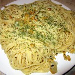 spaghetele cu usturoi si ulei sunt gata