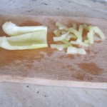 taiem ardeiul pentru supa