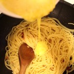 pas final spaghete carbonara
