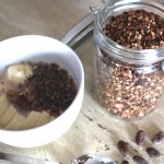 granola de casa cu nuci si cacao este gata