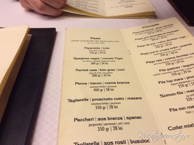 meniu restaurant baracca cluj pareri