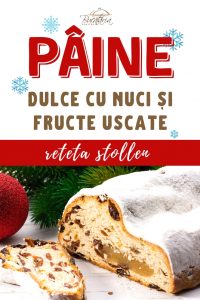 Paine dulce cu nuci si fructe – rețetă stollen
