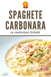 Reteta de Spaghetti Carbonara cu smantana lichida - BucatariaNoastra.ro