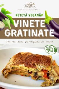 Vinete gratinate la cuptor rețetă vegană